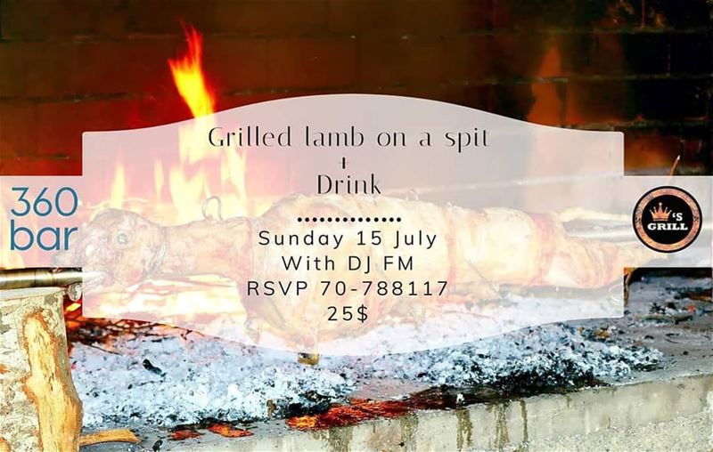 @360_poolbar   Sunday 15 July  Grilled Lamb on a spit @marinadelsolresort ... (360 Bar)