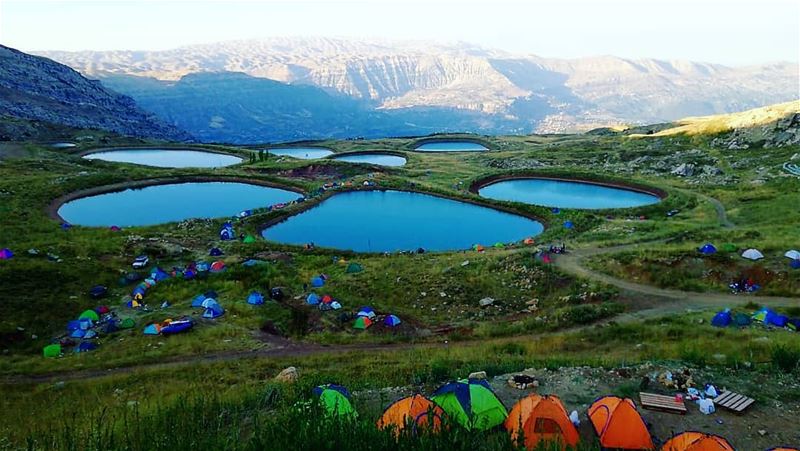 A bad day camping is still better than a good day working ... akoura... (Akoura, Mont-Liban, Lebanon)