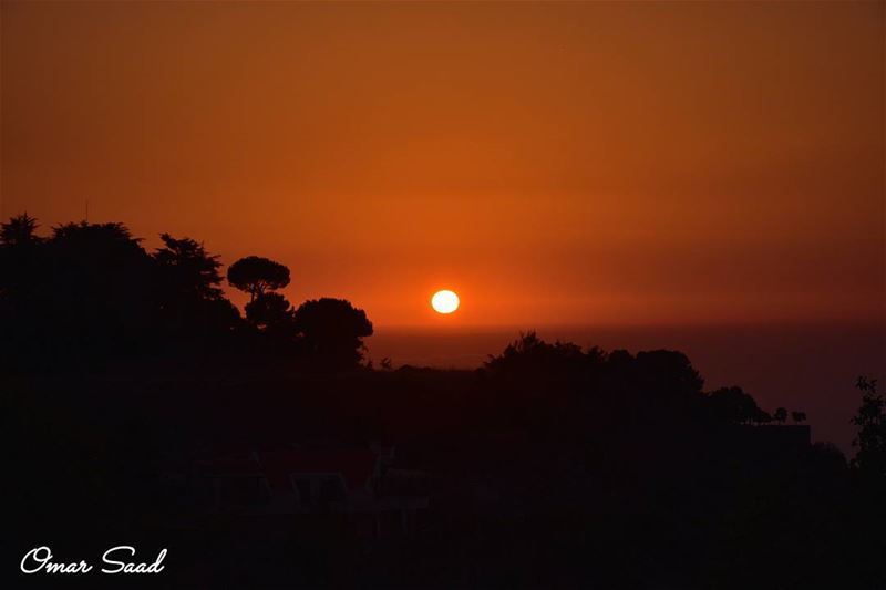 A beautiful sunset from sawfar  mountain  sunset  sun  lebanon  photo ... (Sawfar, Mont-Liban, Lebanon)