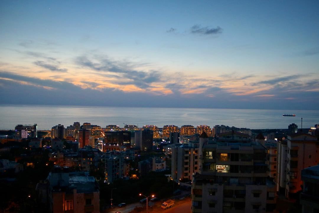 A beautiful sunset that was mistaken for a dawn!!•••• lebanon ... (An Naqqash, Mont-Liban, Lebanon)
