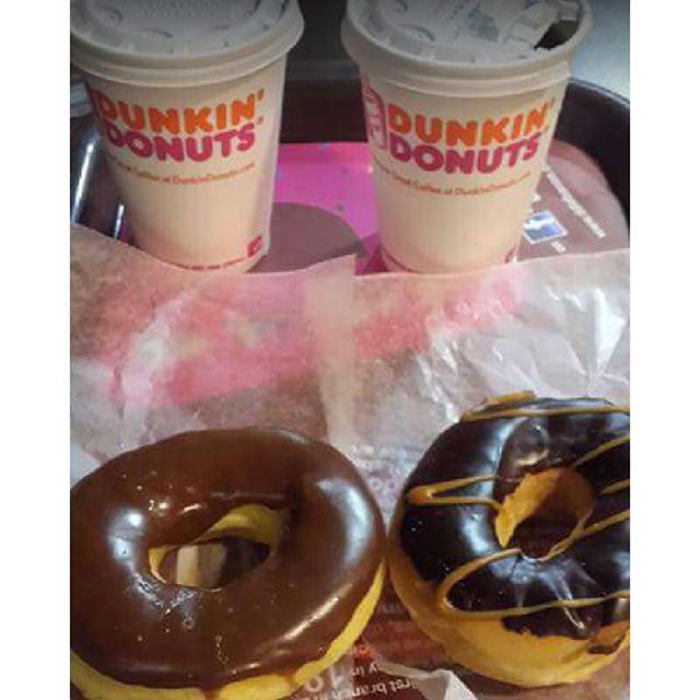 A cup of Coffee shared with a friend @ddlebanon is Happiness tasted and time well spent  (Dunkin Donuts Jbeil)