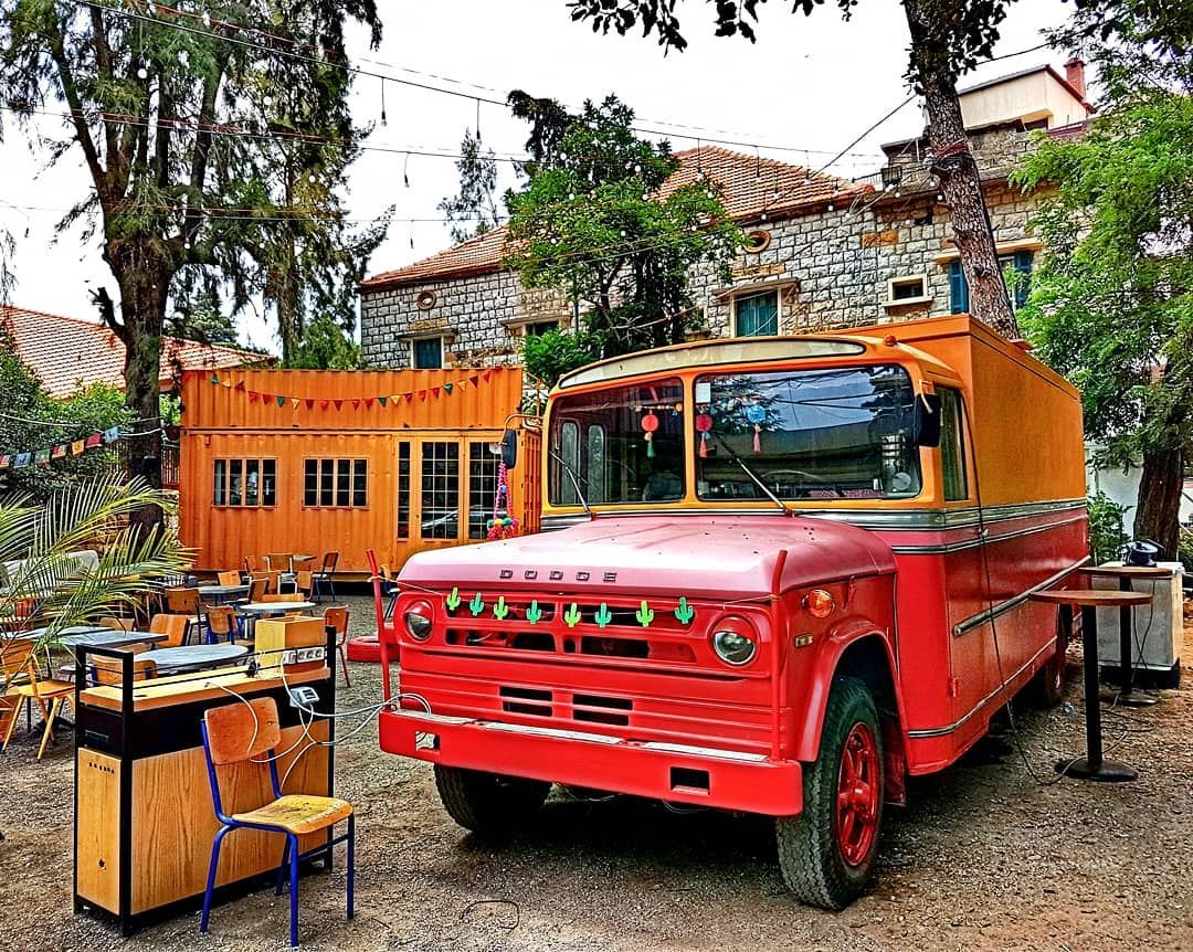 A food truck in a beautiful town  foodtruck  food  ig_food  igers ... (Brummana)