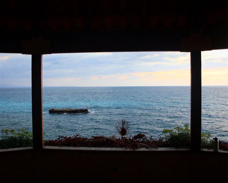 A framed view can be unlimited.. view  seascape  frame  sea  sealovers ... (Amchit)