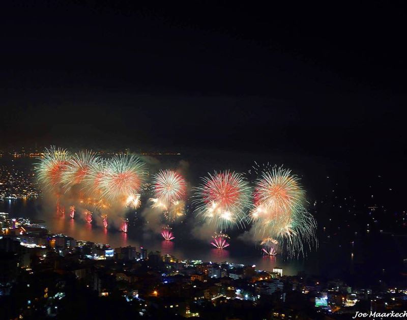 About last night! Jounieh festival...  jounieh  livelovejounieh  fireworks...