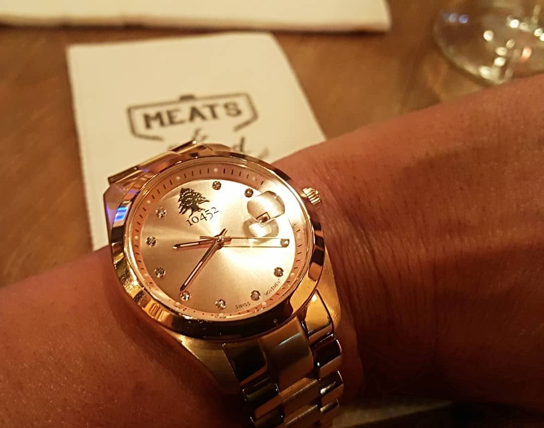  Aboutlastnight  yummy  dinner  10452  mydna my  10452DNA  rosegold  watch... (Meats and Bread)