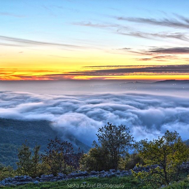 Above a sea of clouds....Heavenly evening! ...