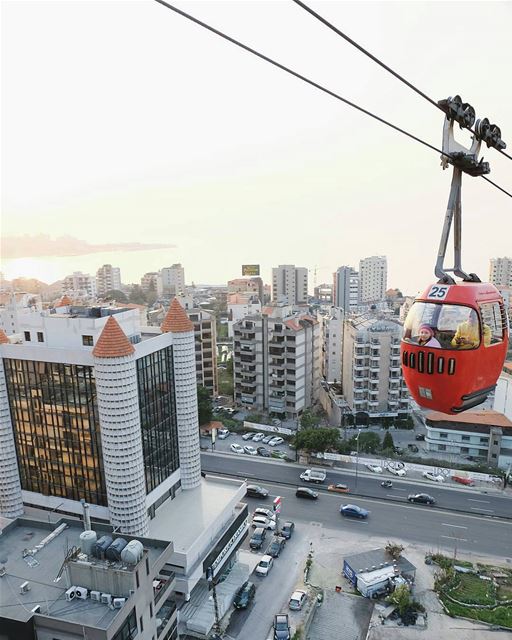 Above the city. What an experience!By @tonistadlr  AboveBeirut  Jounieh ... (Joünié)