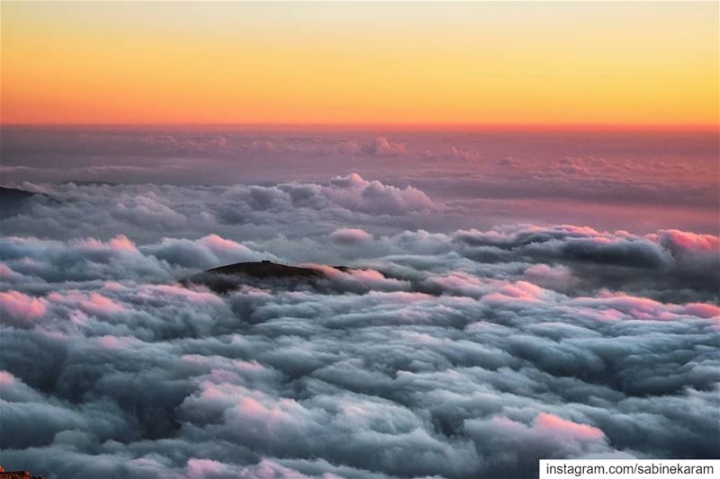 Above the clouds, above the nasty crowd...  lebanon  sunset  mountains ...