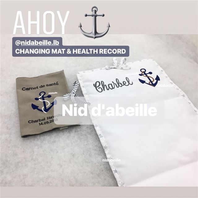 Ahoy ⛵️newborn set. Write it on fabric by nid d'abeille  classic  design ...