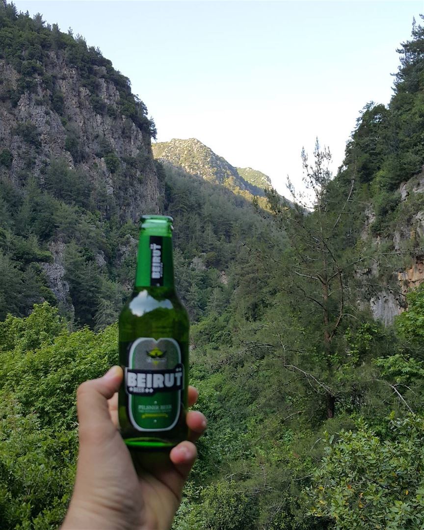 Always bring a cold beer when you go deep into the jungle That's how we...