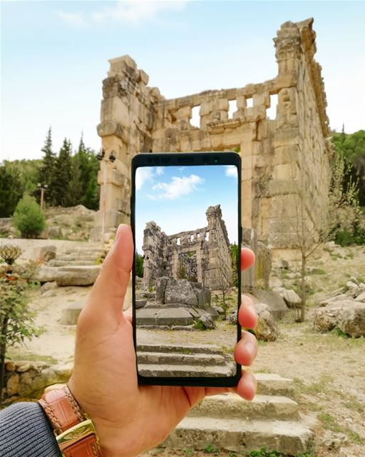 Always have the temple in your sights! ruins  temple... (Niha, Béqaa, Lebanon)