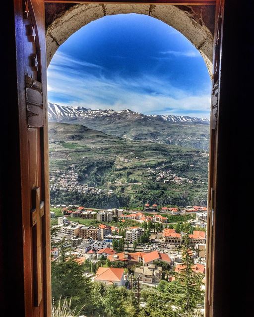 Always leave a window wide open for the light of faith to shine through ✨🙏 (Saydet El Hosn - Ehden)