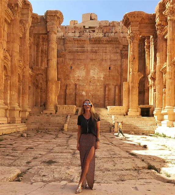 Amazing day roaming around the beautiful Baalbeck ruins & temples 🔱  ... (Baalbeck, Béqaa, Lebanon)