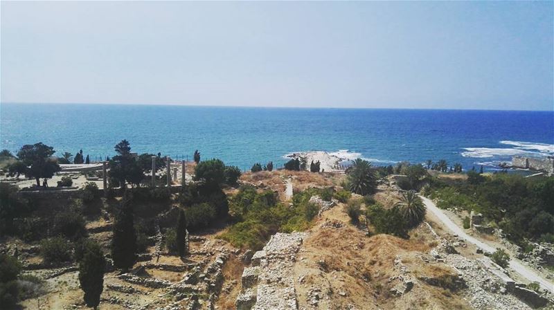  amazing  view  byblos  jbeil  lebanon  ancient  ruins  sea  sunnyday ... (Byblos Castle)
