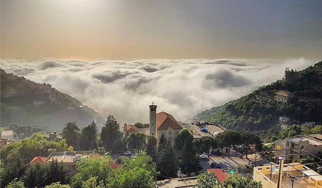 Amazing view from  harisaPhoto by @eliasksaadeh Share the beauty of ... (Ghosta-Harissa)