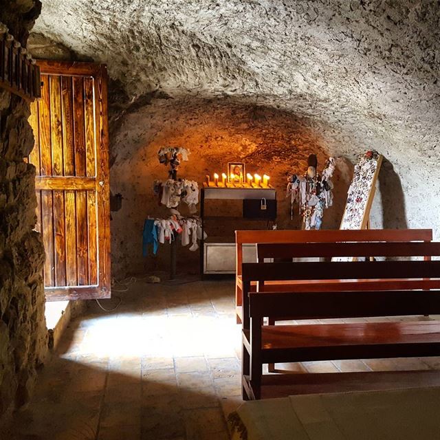 🙏💛 An old  miraculous  grotto considered for generations as a sacred... (Mar Abda Zekrit)