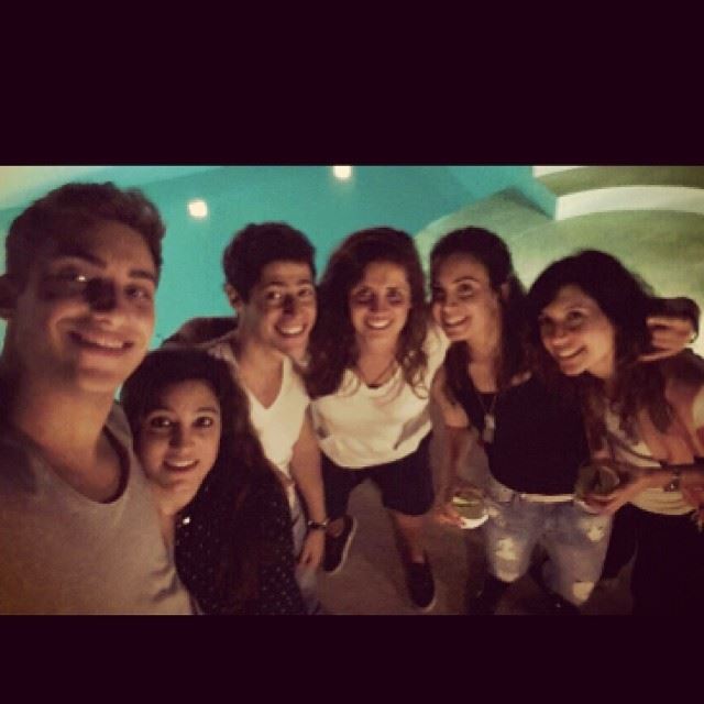 And so we had a  selfie  haha  saturday  night  rooftop  alcohol  beirut ...