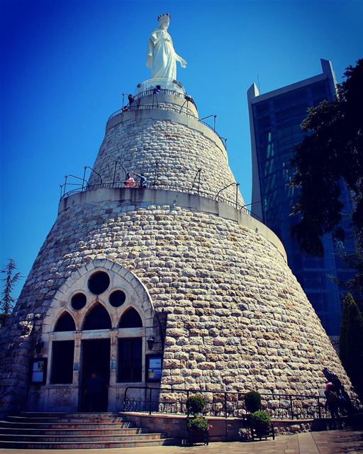 “And the angel said to her, “Do not be afraid, Mary, for you have found... (Our Lady of Lebanon)