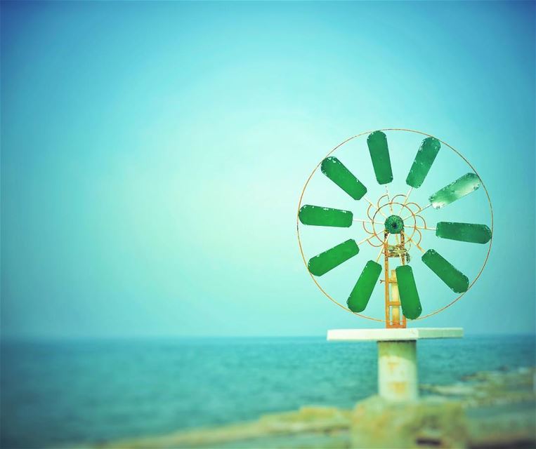 ANFEH windmill ( wind turbines) for salt mining ... (Anfeh Al-Koura أنفه الكورة)