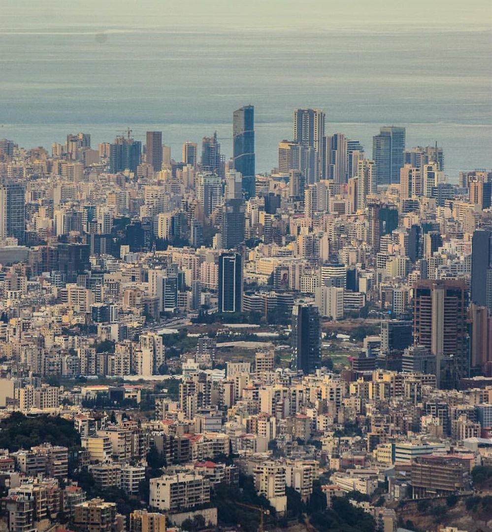 Another kind of jungle...a concrete one 🌆By @ahmad_halablab  AboveBeirut... (Beirut, Lebanon)