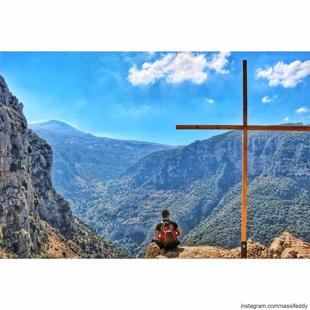 Appreciate the view in the valley! livelovelebanon  lebanonadventure ... (Wadi Annoubin)