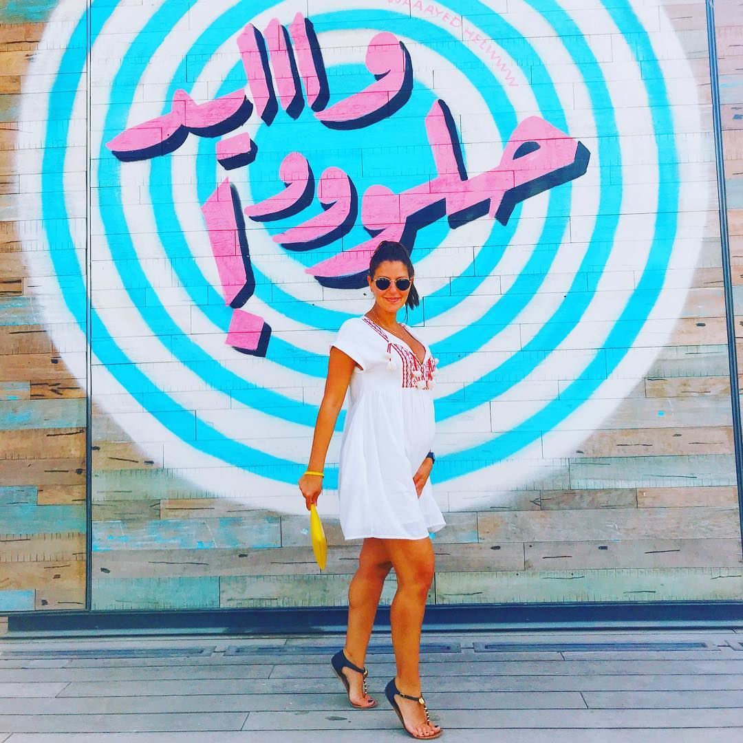  Arabic  graffiti that represents me 🤣🍭🍭🍭  وايد_حلو  حبيبي 🍭🍭🍭🍭... (La Mer Dubai)