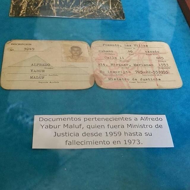 Arquivos da Diáspora: Documento pertencente a Alfredo Yabur Maluf, quem... (Cuba)