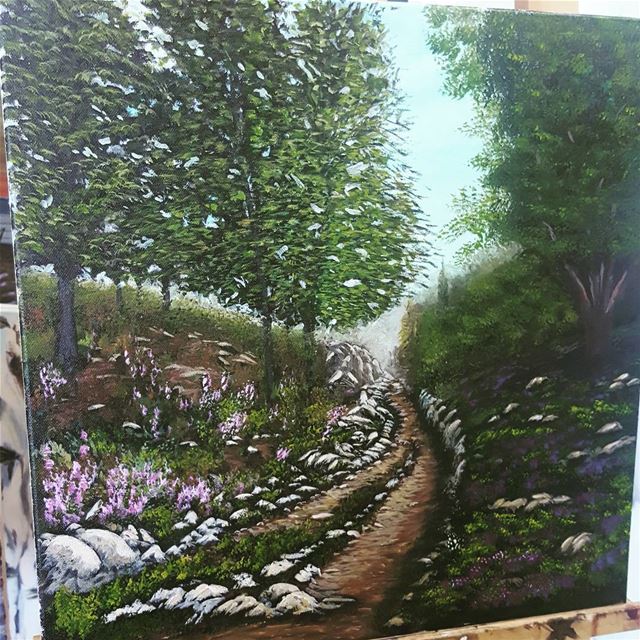  art artist  artwork  mywork  mypainting painting  nature  trees  flowers ... (Aley)