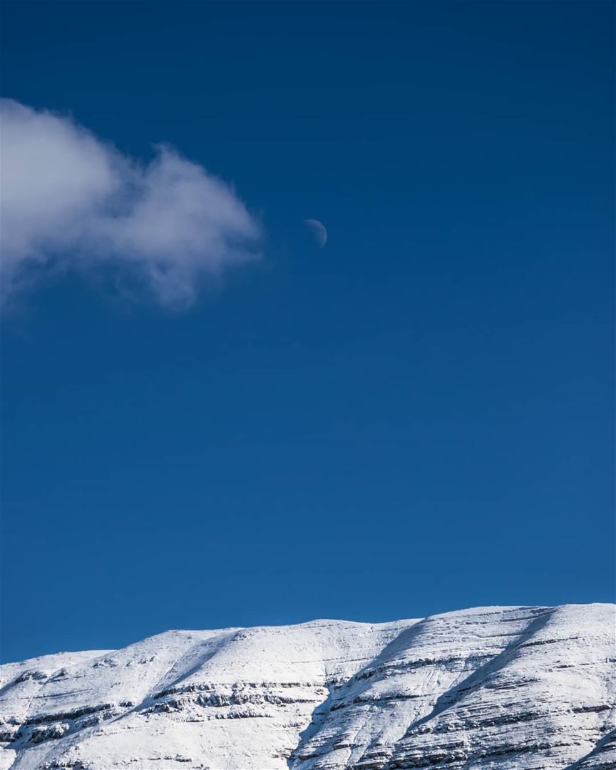 Ascension 🌙 rookietographer ...... snowy  mountaintop ... (Faraya, Mont-Liban, Lebanon)