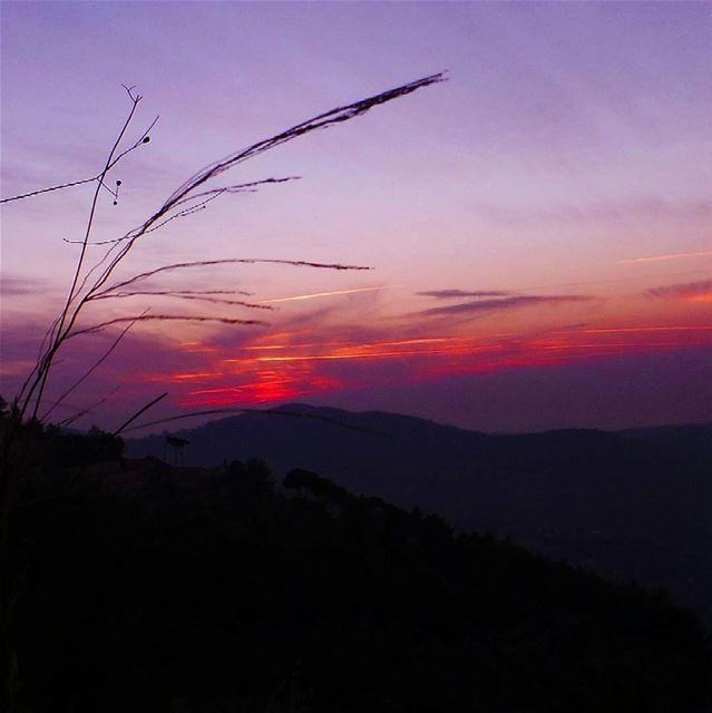 "At sunset, nature is painting for us, day after day, pictures of infinite... (Baakline, Mont-Liban, Lebanon)
