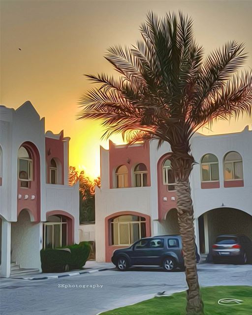 Awaiting the Sunset...🔥 * amazing_qatar  qatarism  clubhdrpro ... (Azeeziya Doha Qatar)