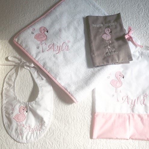 Baby PINK 💖 Write it on fabric by nid d'abeille  baby  linenset ...