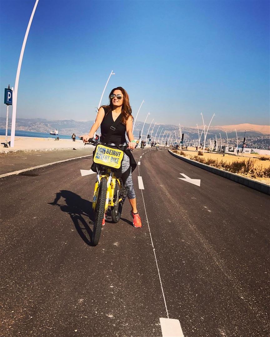Back to biking 🚴 biking beirutbybike livelovebikes lebanon sportslover @li (Beirut Waterfront)