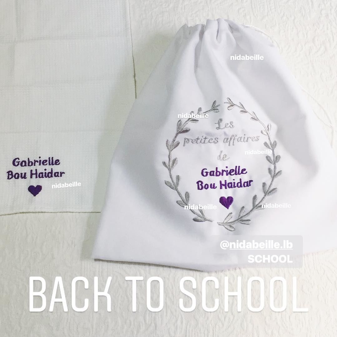 Back to school ⏰ Write it on fabric by nid d'abeille  backtoschool ...