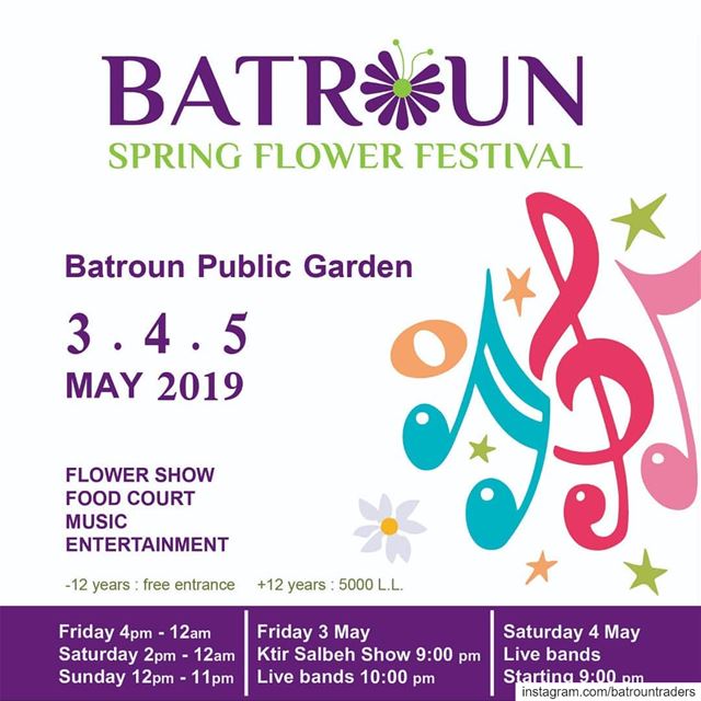  batroun  3_4_5_May  spring_flower_festival  springflowerfestival ...