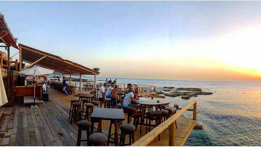  batroun  kfarabida  sunset   danys  beachbar  restaurant  batrounbeach ... (Danys By Moobs Bar)