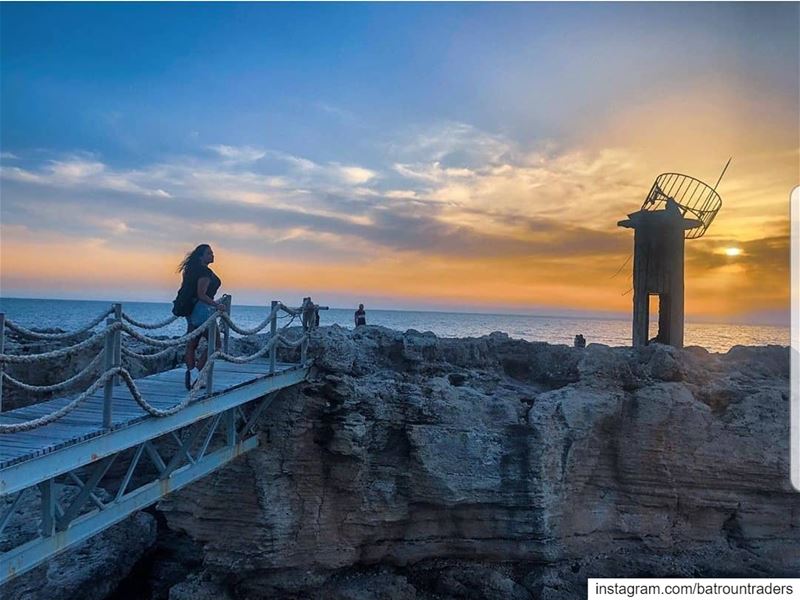  batroun  البترون_سفرة  sunset  old  lighthouse  phoenician  wall ... (Batroûn)