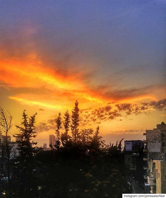 Beautiful sunset  Beirut ❤ sunset  sunsetlovers  livelovebeirut  beirut ... (Beirut, Lebanon)