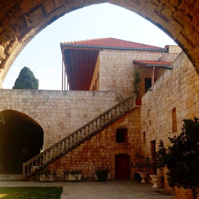 Beautiful traditional Lebanese  Architec (Balamand Monastery)