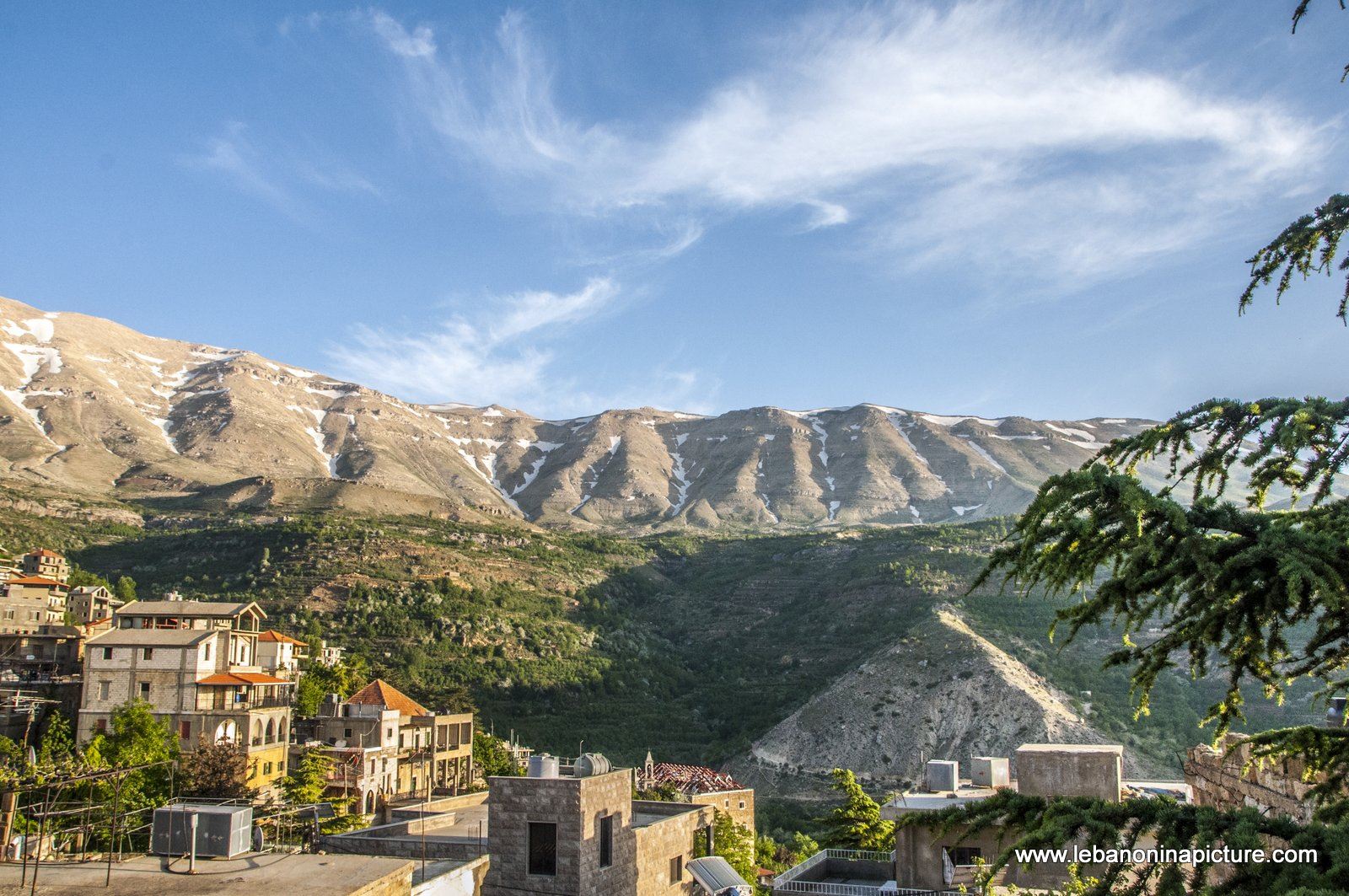 Beautiful View of the Northern Mountains from Saint Charbel's Musuem (Bekaakafra, North Lebanon)