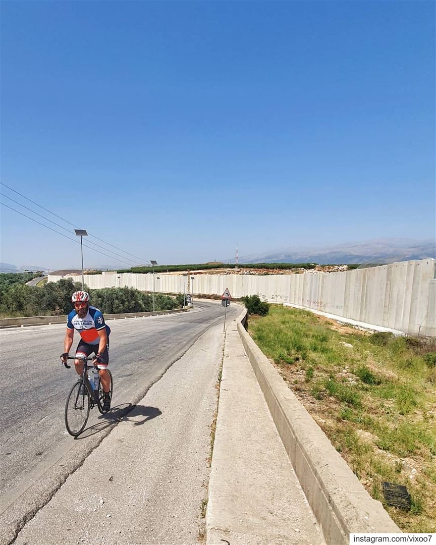 Behind the wall 🇱🇧Distance 231 Km 12h30 Moving time 🚲...... (بوابة فاطمة - الحدود اللبنانية - الفلسطينية)