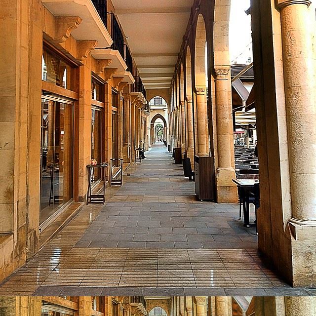 Beirut central district  nejmehsquare  hallway  beirutdowntown oldbuilding...