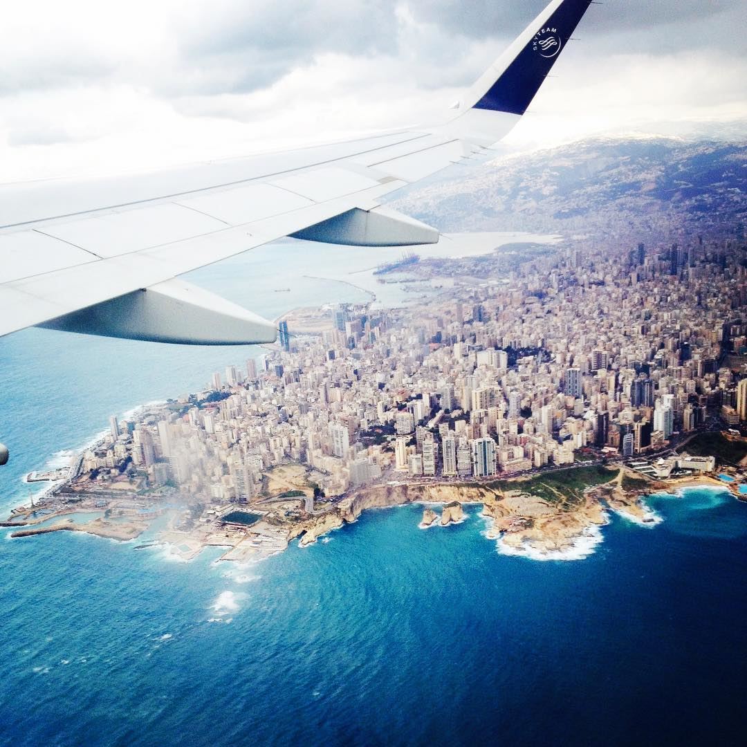 Beirut from the sky.. beirut  lebanon  rasbeirut  sky  plane  travel ... (Beirut, Lebanon)