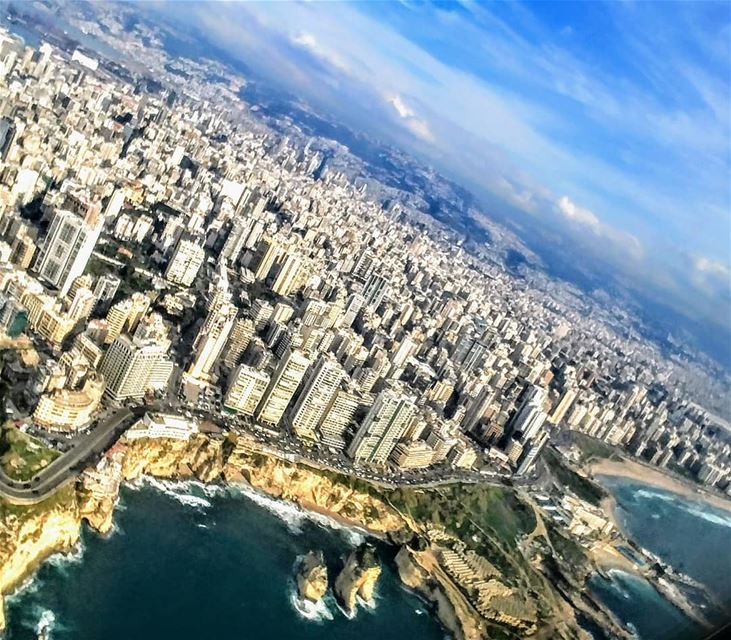 Beirut from the Sky...By  Ghassan_Yammine  beirut  livelovebeirut ... (Beirut, Lebanon)