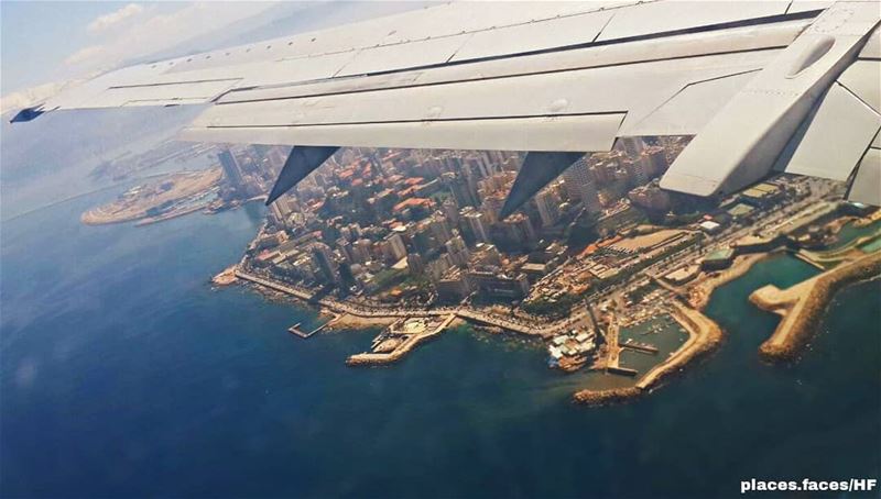 Beirut from the sky 🇱🇧🇱🇧 Photo by @hussein.fwz 📷 landscape  amazing... (Beirut, Lebanon)