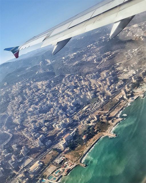 🇱🇧📍  beirut from the top  lebanon  theview  viewfromabove  travel ... (Beirut–Rafic Hariri International Airport)