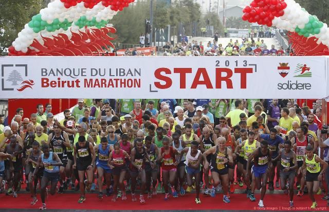 Beirut Marathon 2013 Start Line