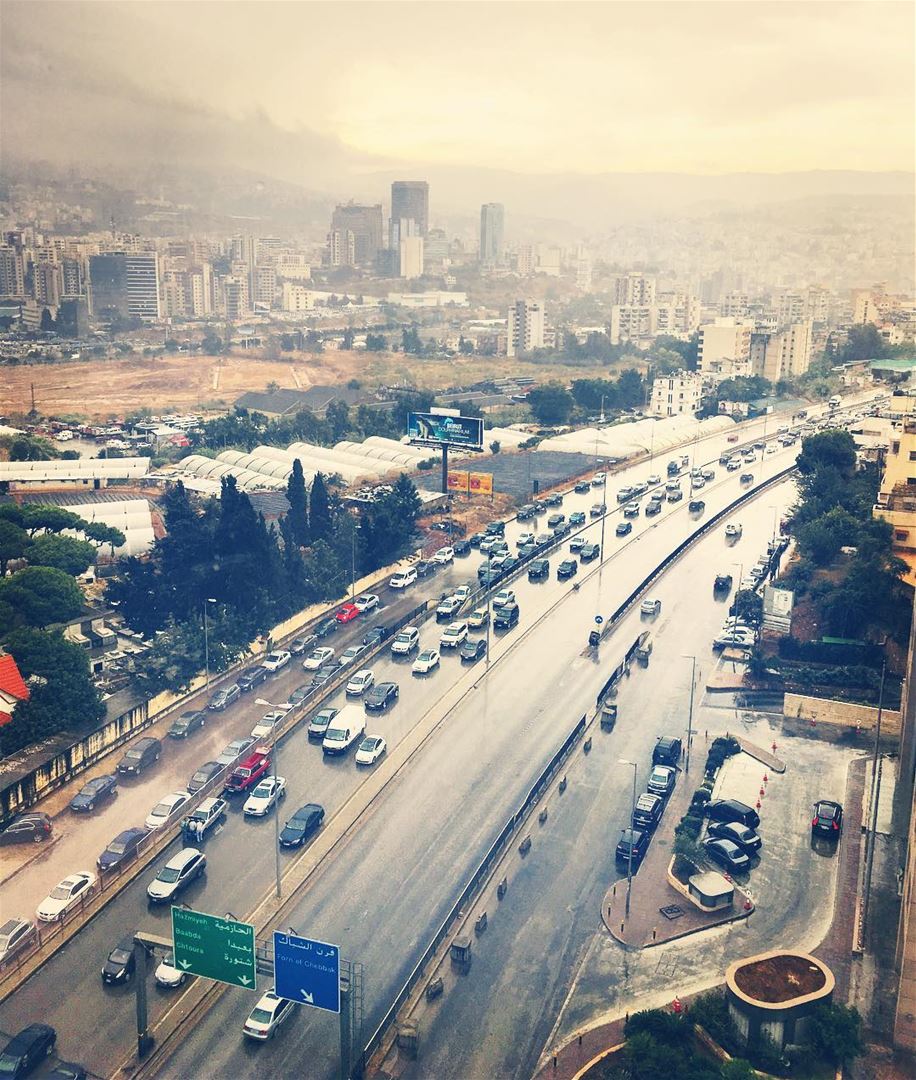 Beirut’s Gloomy October. beirut  lebanon  sky  travel  natgeotravel ... (Beirut, Lebanon)