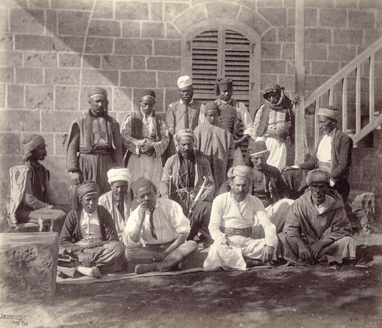 Beirutis at the Prince of Wales&rsquo;s Party in Beirut  1862 