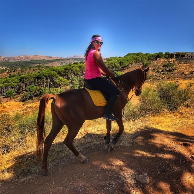 Best ride ever ❤️ @cedars_horseridingclub  horsebackriding  cedars  pine ... (Al Shouf Cedar Nature Reserve)